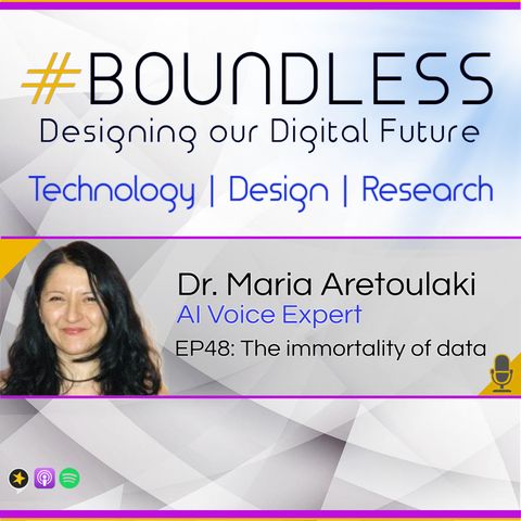 EP48: Dr. Maria Aretoulaki, AI Voice Expert: The immortality of data