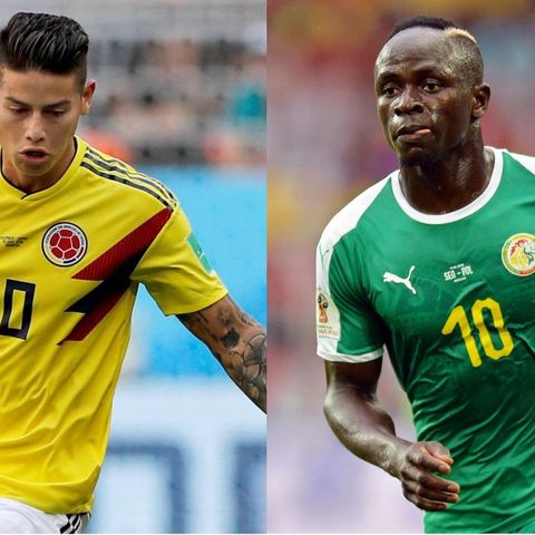 Colombia VS Senegal. copa del mundo Russia 2018