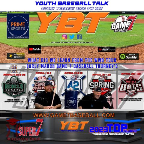 What did we Learn from the 2023 WWO Tour? G7 Baseball Tourney Preview | Youth Baseball Talk