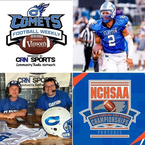 SPECIAL Playoffs Edition of #CometsFootballWeekly w/ Coach Chadwick & player guest Aiden Smalls @ Vinson's Pub+Eatery!! #WeAreCRN #GoComets