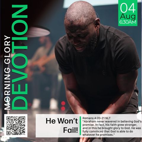 MGD: He Won't Fail!
