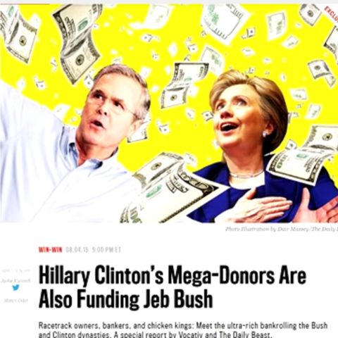 Hillary and Jeb 2 Peas in a Pod