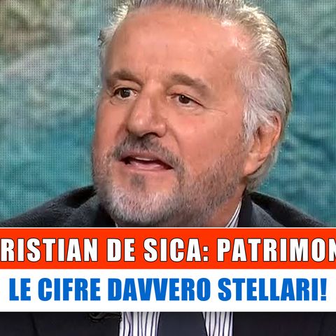 Christian De Sica, Patrimonio: Le Cifre Davvero Stellari!