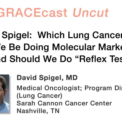 Dr. David Spigel: Which Lung Cancer Patients Should We Be Doing Molecular Marker Testing For, and Should We Do "Reflex Testing"?
