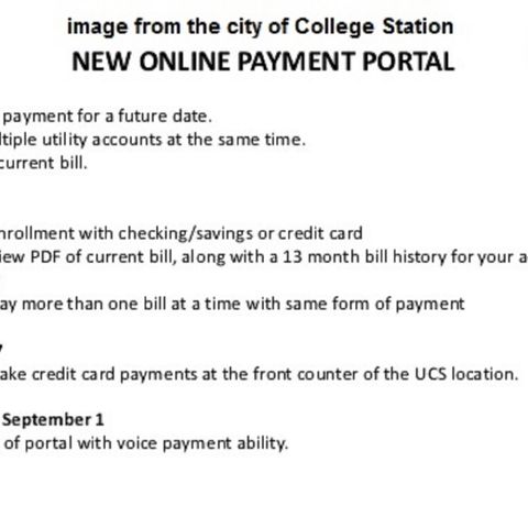 College Station Utilities customers adjusting to a new online payment system
