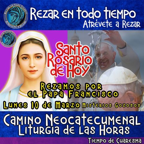 💜 Santo Rosario de hoy LUNES 10 DE MARZO 2025 🌹 MISTERIOS GOZOSOS. Rosario a la Virgen María.