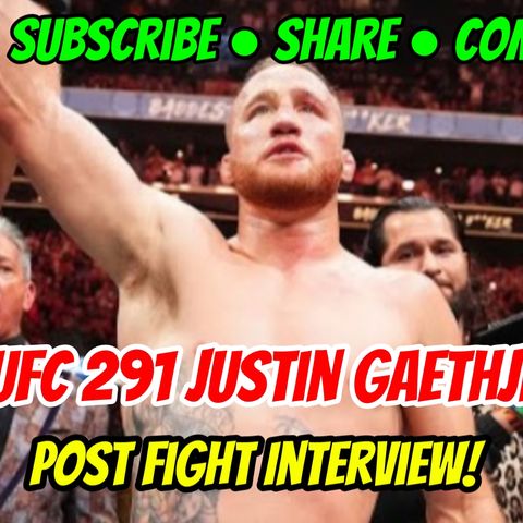 5☆ Justin Gaethje Octagon Interview UFC 291