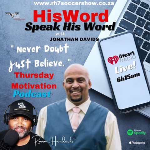 HisWord - Never Doubt, Just Believe by Jonathan Davids.