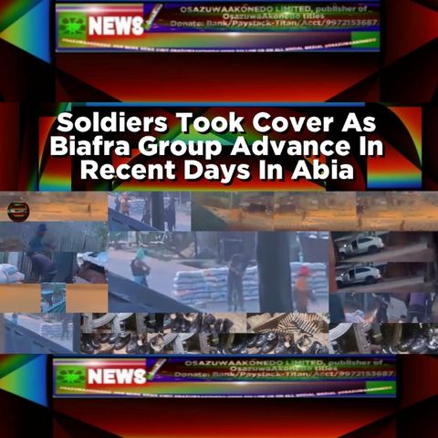 Soldiers Took Cover As Biafra Group Advance In Recent Days In Abia