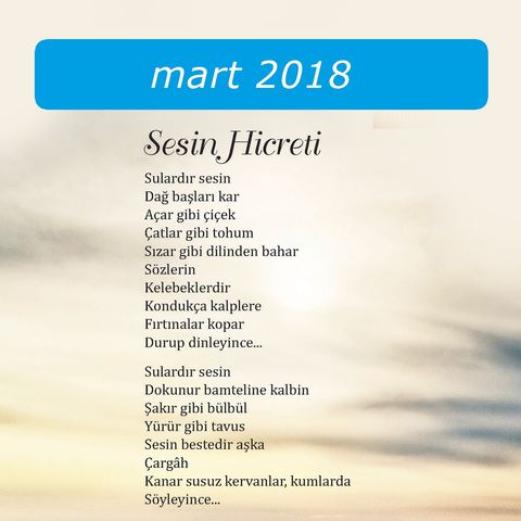 Sesin Hicreti / Mart 2018