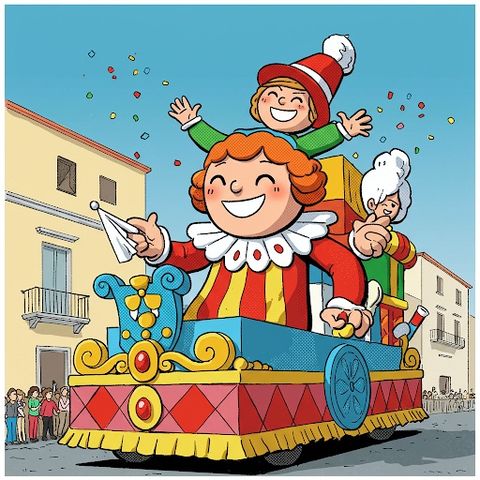 Carnevale e la frutta in maschera