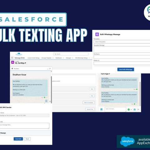 Salesforce Bulk Texting App