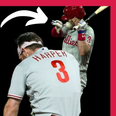 MLB BRYCE HARPER fue GOLPEADO por una BOLA a 97MPH en la cara