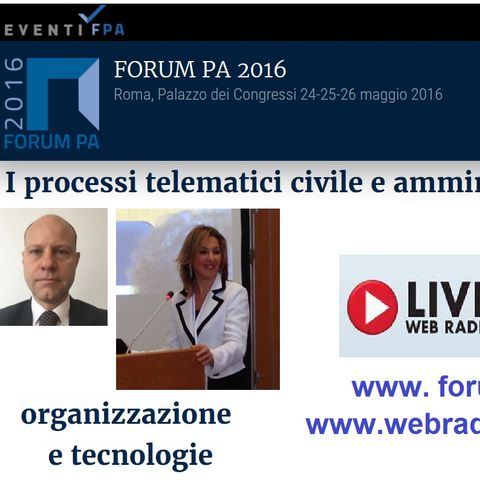 I processi telematici civile e amministrativo: organizzazione e tecnologie