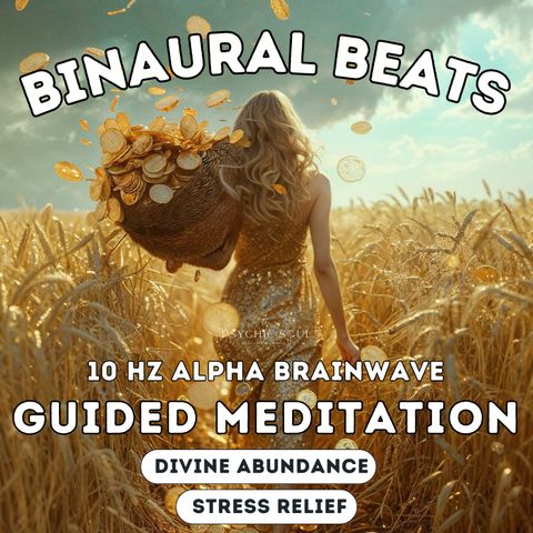 10 Hz Binaural Beats Guided Meditation for Abundance, Grounding, and Stress Relief