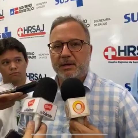 Primeira morte por Covi-19 na Bahia secretário Estadual da Saúde, Fábio Villas-Boas