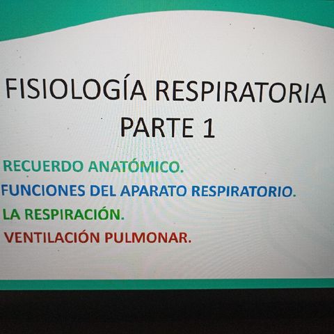 Fisiología respiratoria 1