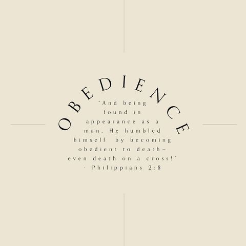 01 - Obedience (Philippians 2:8) - Weekly Devotional with Nanda Green