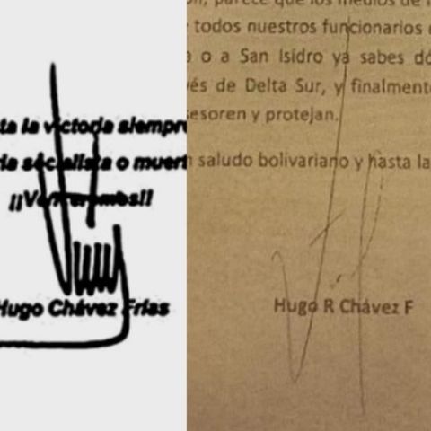 ¿Firmas de Chávez en Perú?