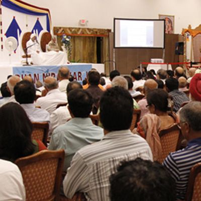 Fort Myers Florida, US, September 22, 2011: Discourse by Nirankari Baba Ji