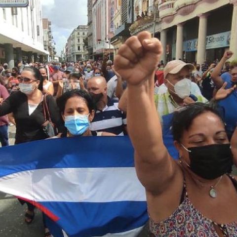Cubanos se manifestaron este domingo en La Habana