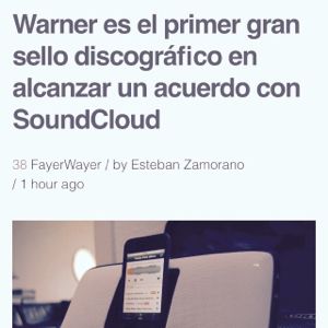Warner music firmó con SoundCloud