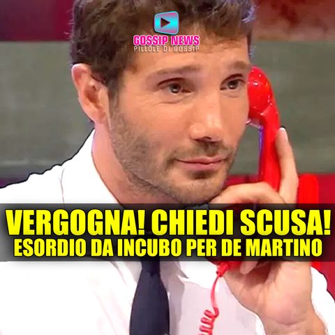 Vergogna! Chiedi Scusa! Esordio da Incubo Per Stefano De Martino!