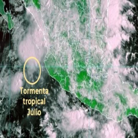 Tormenta Tropical Julio provoca intensas lluvias en Jalisco, Nayarit y Michoacán