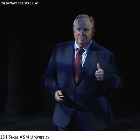 Texas A&M interim president Mark Welsh state of the university address, November 29, 2023