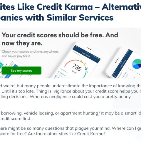 FitMyMoney - Sites Like Credit Karma