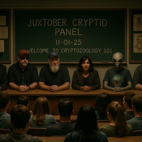 Juxtober Episode 5 -- 11-01-25 Cryptids Roundtable -- Welcome to Cryptozoology 101