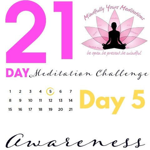 Day 5 - Awareness 21 Day Meditation Challenge