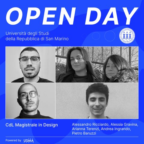 Open Day - Design Magistrale - Alessandro, Andrea, Alessia, Arianna e Pietro