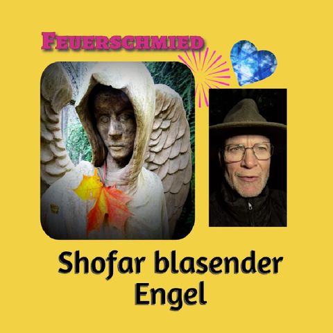 Der Shofar blasende Engel