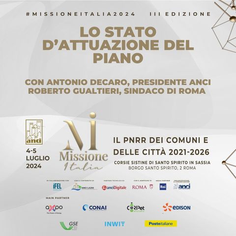 Lo stato d'attuazione del piano con Antonio Decaro, Presidente dell'ANCI, e Roberto Gualtieri, Sindaco di Roma