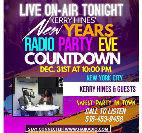 KERRY HINES NEW YEAR'S EVE RADIO PARTY NIGHT TIME COUNTDOWN