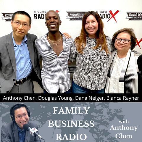 Dana Neiger, Hive, Bianca Rayner, Succentrix Business Advisors, and Douglas Young, Indie Green Festival (Family Business Radio, Episode 21)