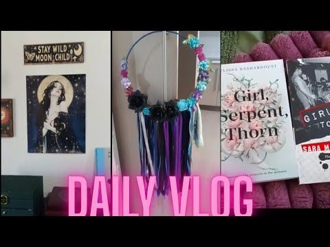 Vlog | reading, getting creative & new room