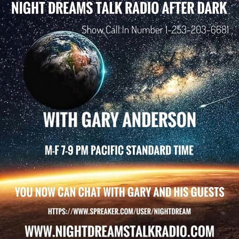 NIGHT DREAMS TALK RADIO AFTER DARK   Guest Steve Snyder