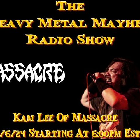 Guest Kam Lee Of Massacre & Parker Halub From Wings Of Steel 10/6/24