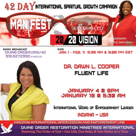 Watch out for the Ditch | Dr. Dawn L. Cooper | 42 Day Manifest 20/20 Vision
