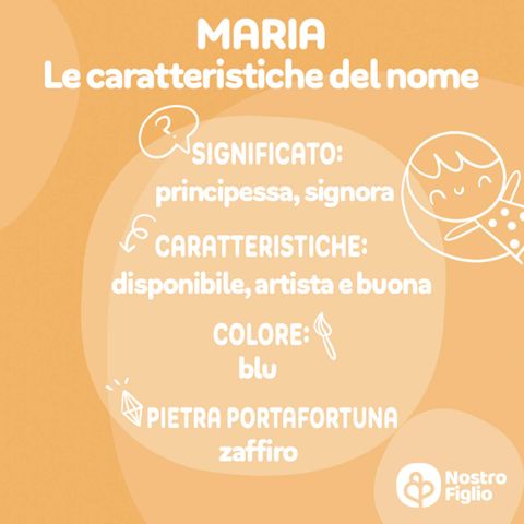 Maria, Nome per bambina: Origine, Significato, Onomastico