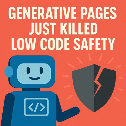 Generative Pages low‑code safety: why clicking “Edit Code” turns your Power App into a pro‑code risk