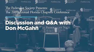 Discussion and Q&A with Don McGahn