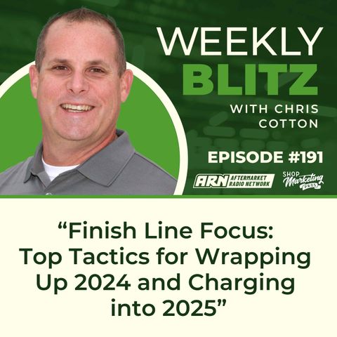 “Finish Line Focus: Top Tactics for Wrapping Up 2024 and Charging into 2025” [E191] - Chris Cotton Weekly Blitz