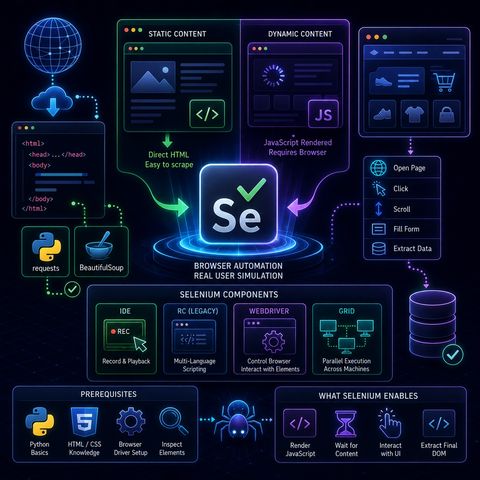 Course 40 - Web Scraping with Python | Episode 33: Foundations of Scraping Dynamic Webpages with Python and Selenium
