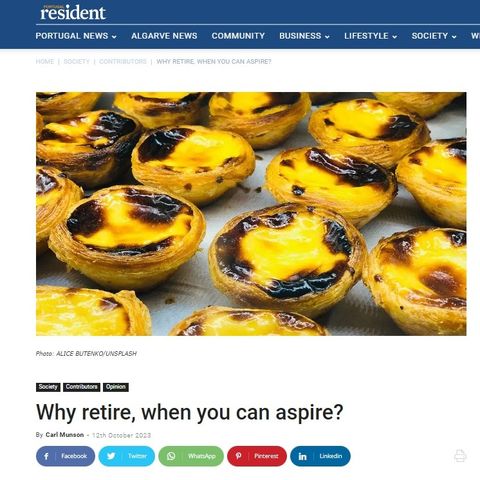 Why retire, when you can aspire?