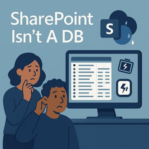 SharePoint is not a database: why your Power Apps will collapse at scale