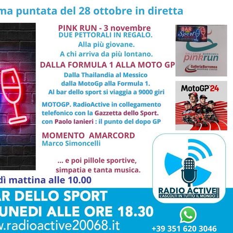 Bar dello Sport - Pink Run - Formula 1 Gp Messico - Gazzetta Sport Moto Gp - Simoncelli