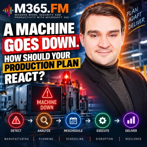 A Machine Goes Down. How Should Your Production Plan React?